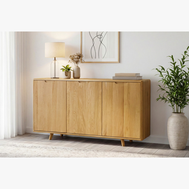 Eiche Kommode mit Türen, Farbe Eiche natural