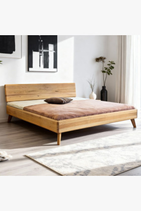 Ehebett aus natürlicher Eiche 180x200 Massivholz Doppelbett