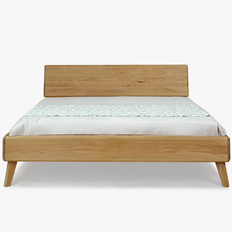 Ehebett aus natürlicher Eiche 180x200 Massivholz Doppelbett