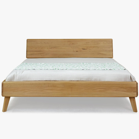 Ehebett aus natürlicher Eiche 180x200 Massivholz Doppelbett