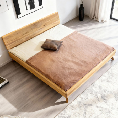 Ehebett aus natürlicher Eiche 180x200 Massivholz Doppelbett