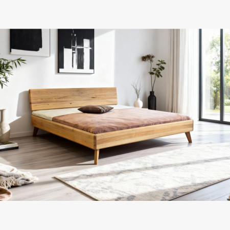 Ehebett aus natürlicher Eiche 180x200 Massivholz Doppelbett