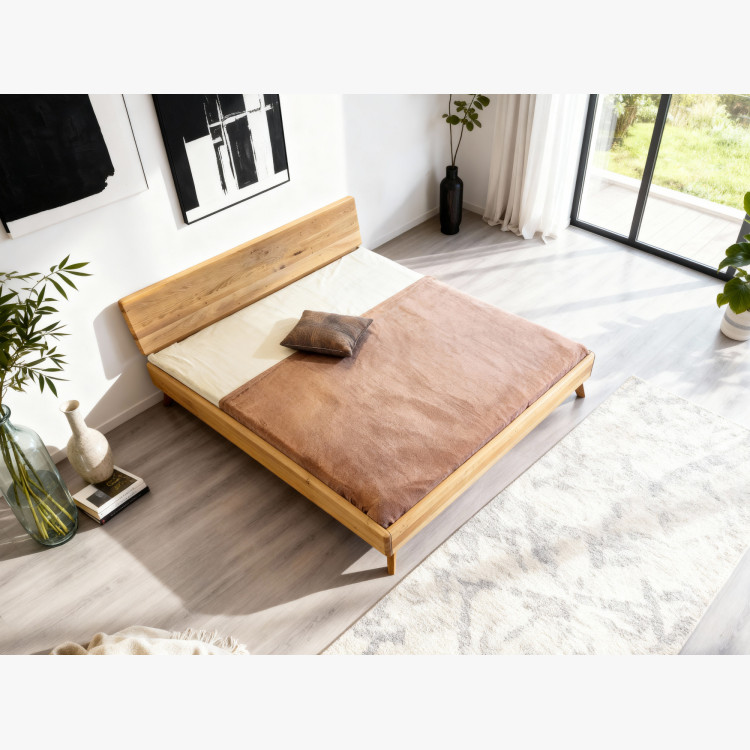 Ehebett aus natürlicher Eiche 180x200 Massivholz Doppelbett