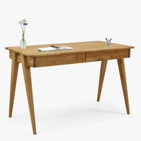 Eiche Schreibtisch mit zwei Schubladen