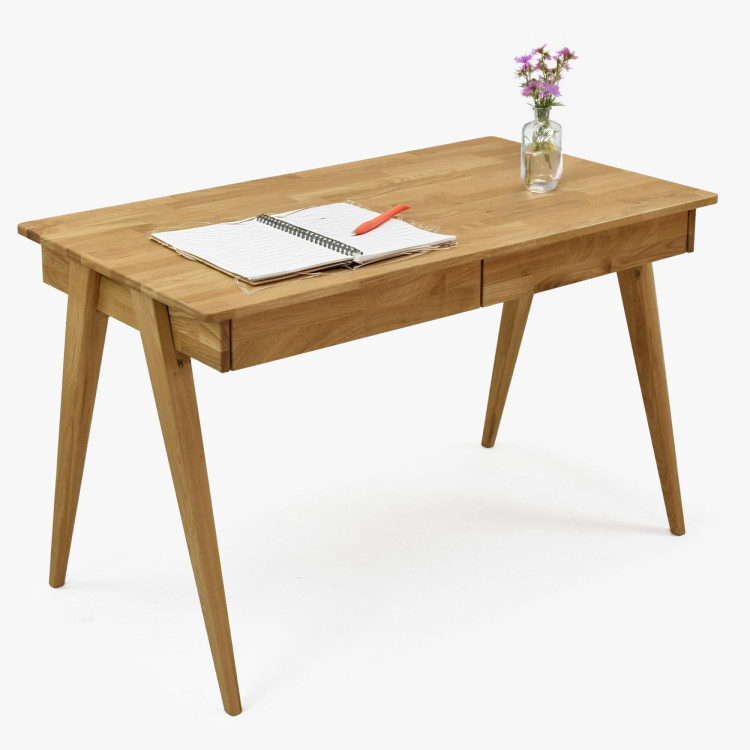 Eiche Schreibtisch mit zwei Schubladen