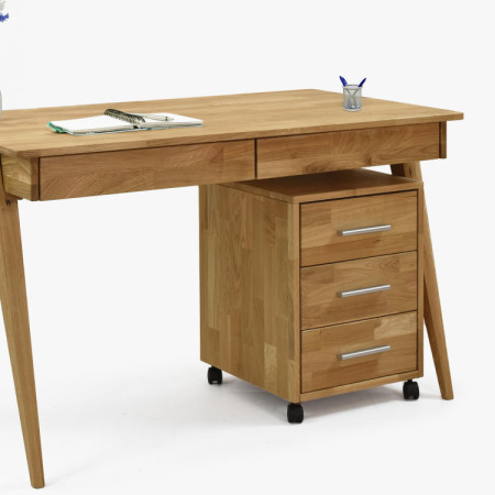 Eiche Schreibtisch mit zwei Schubladen