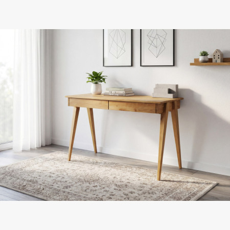 Eiche Schreibtisch mit zwei Schubladen