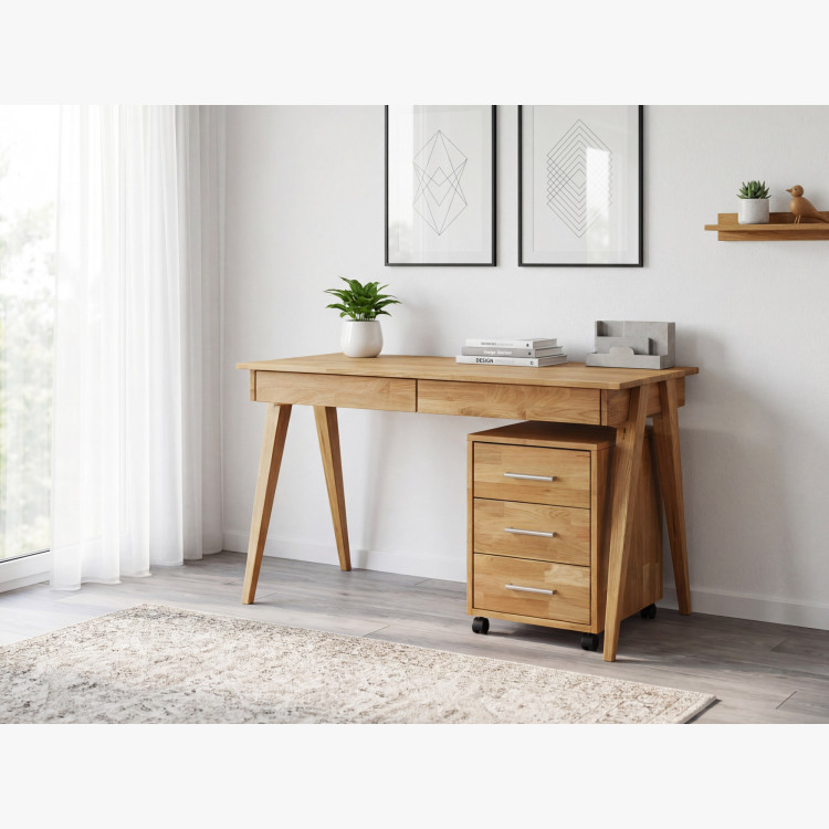 Eiche Schreibtisch mit zwei Schubladen