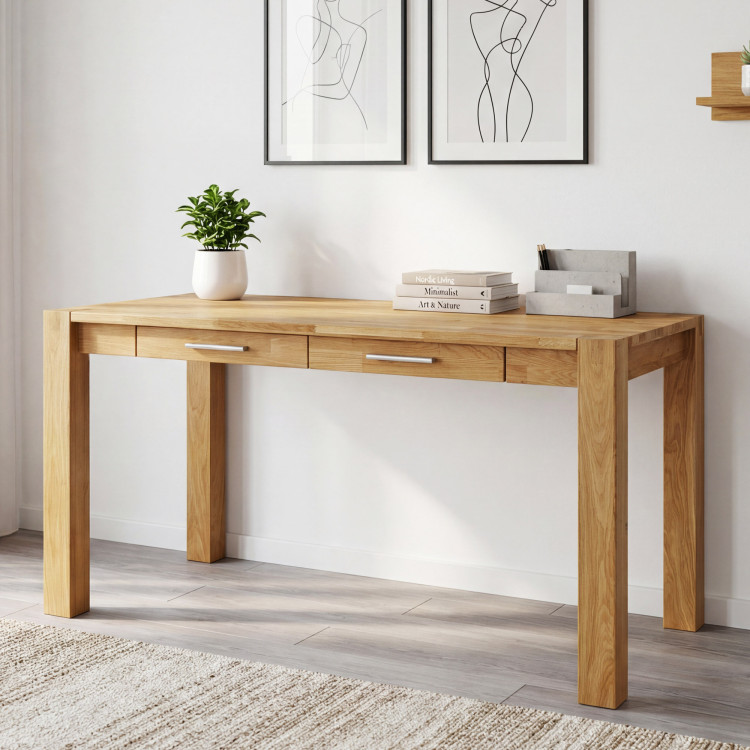 Pc Schreibtisch aus Eichenholz