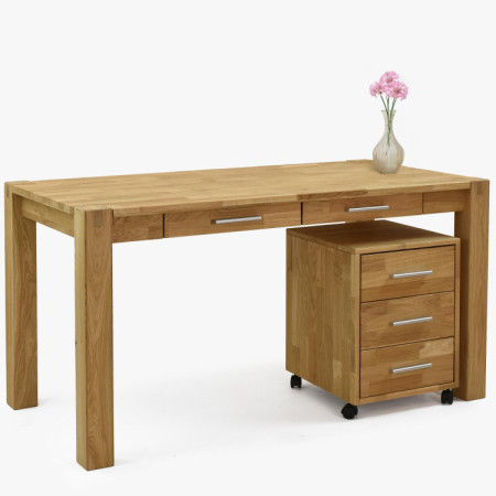 Pc Schreibtisch aus Eichenholz