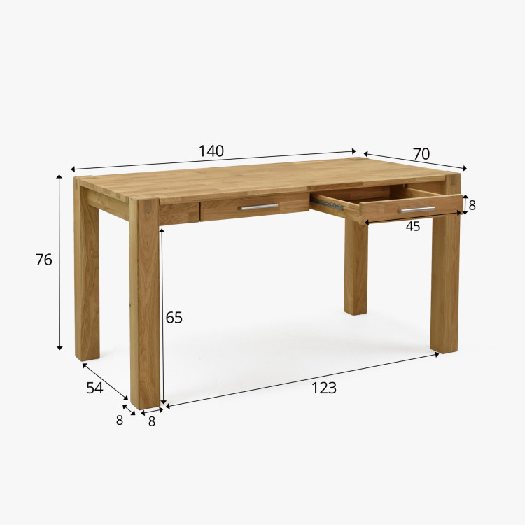 Pc Schreibtisch aus Eichenholz