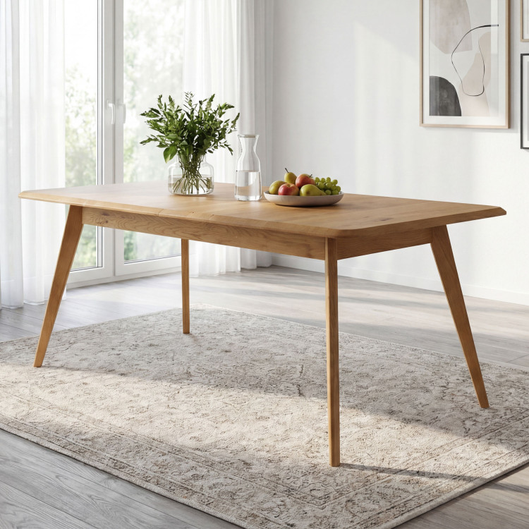 Dřevěný dubový rozkládací stůl 160 - 200 cm