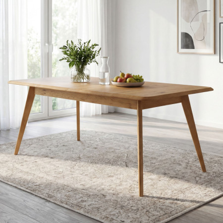 Dřevěný dubový rozkládací stůl 160 - 200 cm