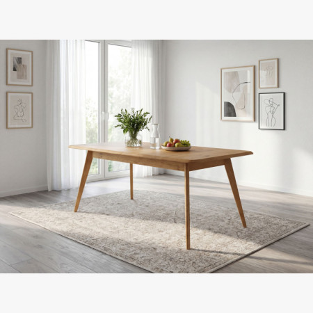 Dřevěný dubový rozkládací stůl 160 - 200 cm