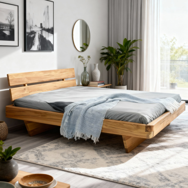 Poctivá Bett aus massivem Eichenholz 180 cm – robust & nachhaltig