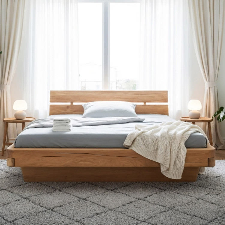 Poctivá Bett aus massivem Eichenholz 180 cm – robust & nachhaltig