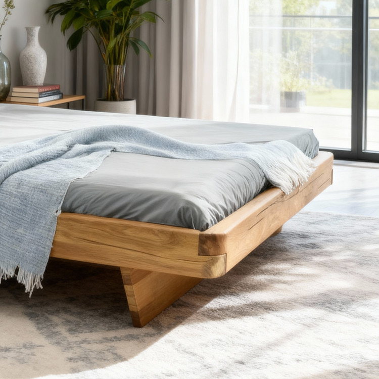Poctivá Bett aus massivem Eichenholz 180 cm – robust & nachhaltig