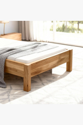 Einzelbett aus Eiche 120 x 200 cm - Stabil & Komfortabel 2