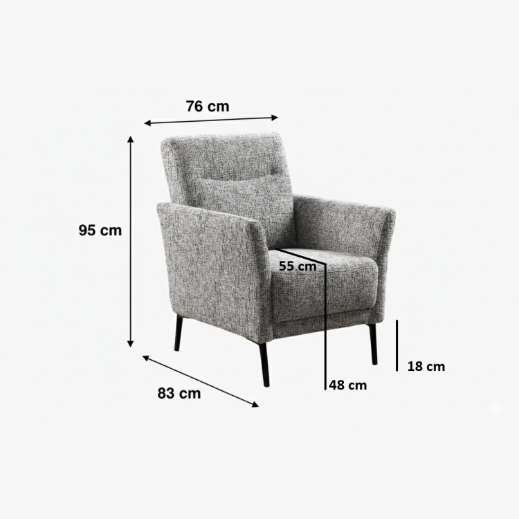 Design-Sessel TALVI aus massivem Holz
