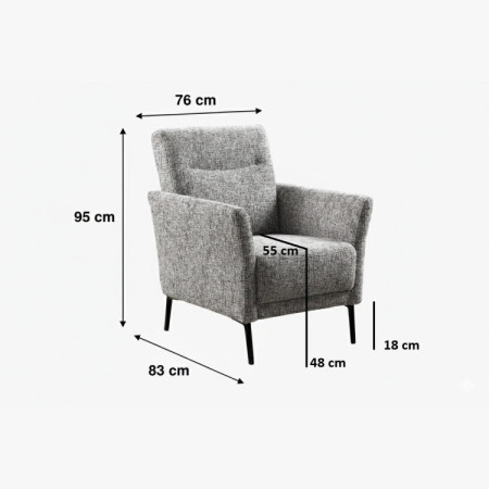 Design-Sessel TALVI aus massivem Holz