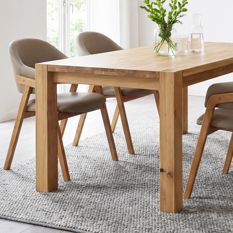 Eiche Massivholztisch für das Esszimmer, Košice 120 x 80 cm