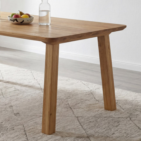 Massivholz Esstisch - Abgerundete Kanten, Tina 160 x 90 cm