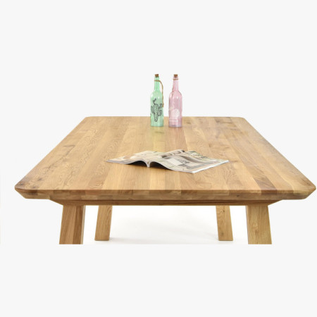 Massivholz Esstisch - Abgerundete Kanten, Tina 160 x 90 cm