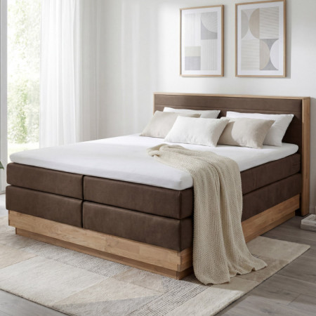 Postel Boxspring mit Stauraum, Moneta 180 braun