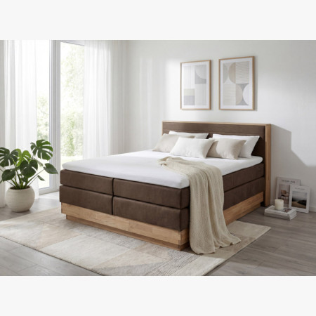 Postel Boxspring mit Stauraum, Moneta 180 braun