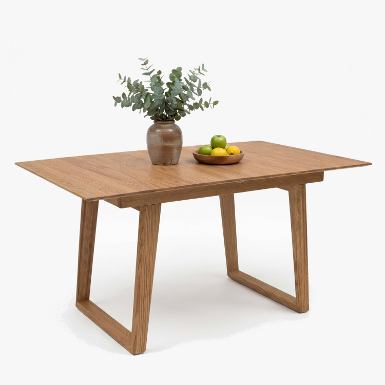 Rozklappbarer Tisch aus massivem Eichenholz 150 x 90 cm, Rouen