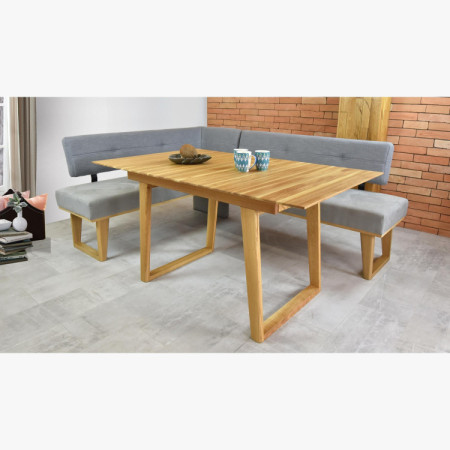 Rozklappbarer Tisch aus massivem Eichenholz 150 x 90 cm, Rouen