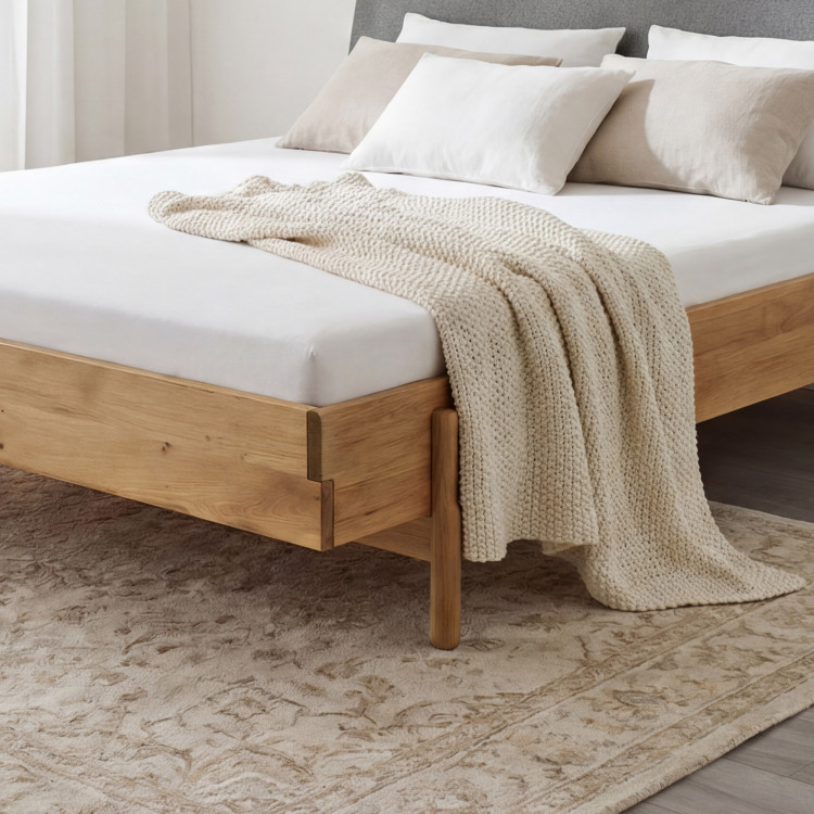 Eichenbett Satvar 180x200 cm skandinavischer Stil