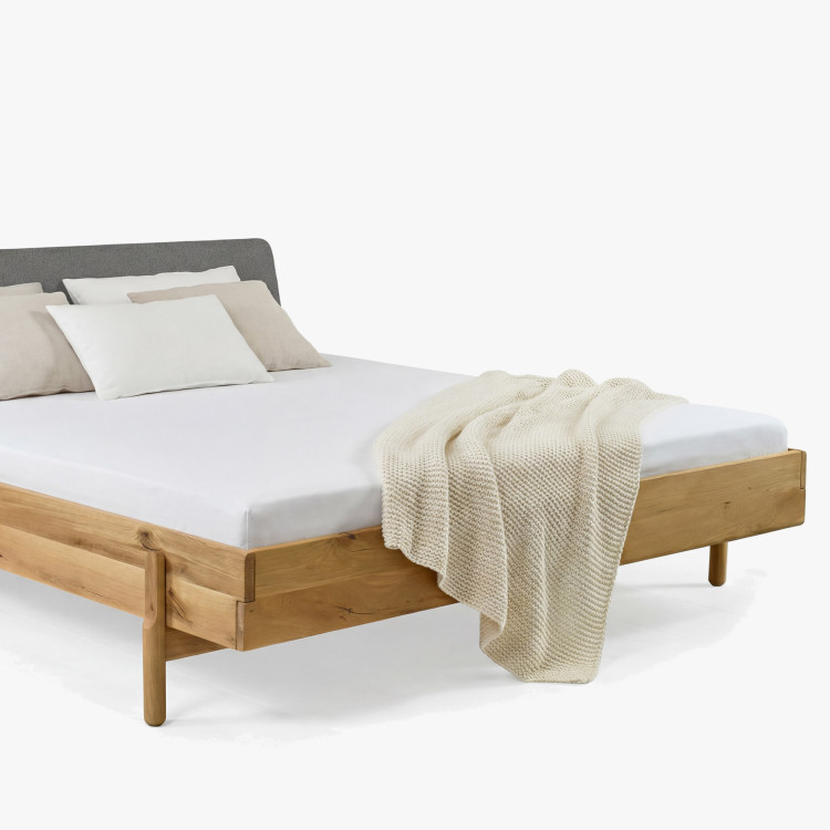 Eichenbett Satvar 180x200 cm skandinavischer Stil