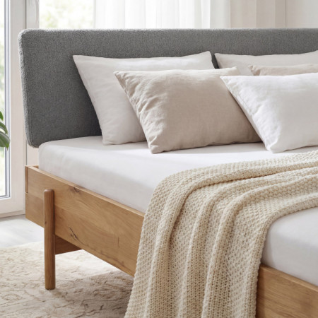 Eichenbett Satvar 180x200 cm skandinavischer Stil