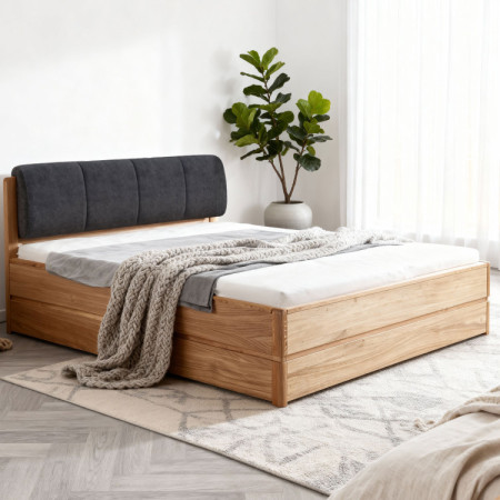 Postel 200 cm mit Stauraum, Helsinki Öl