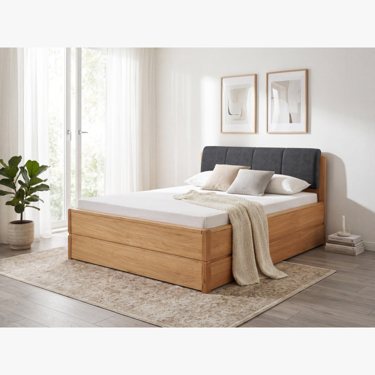 Postel 200 cm mit Stauraum, Helsinki Öl