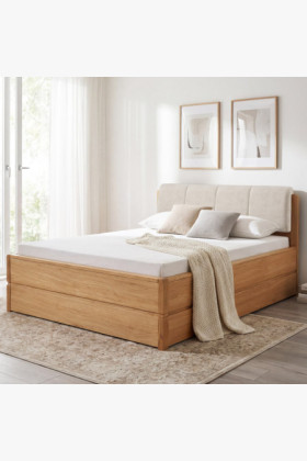 Bett 160 cm mit Stauraum Doppelbett, Helsinki Öl