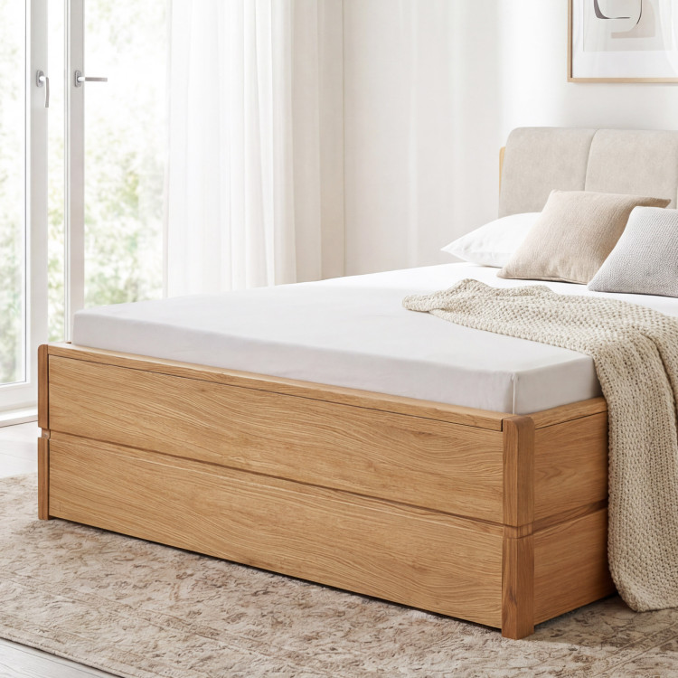 Bett 160 cm mit Stauraum Doppelbett, Helsinki Öl