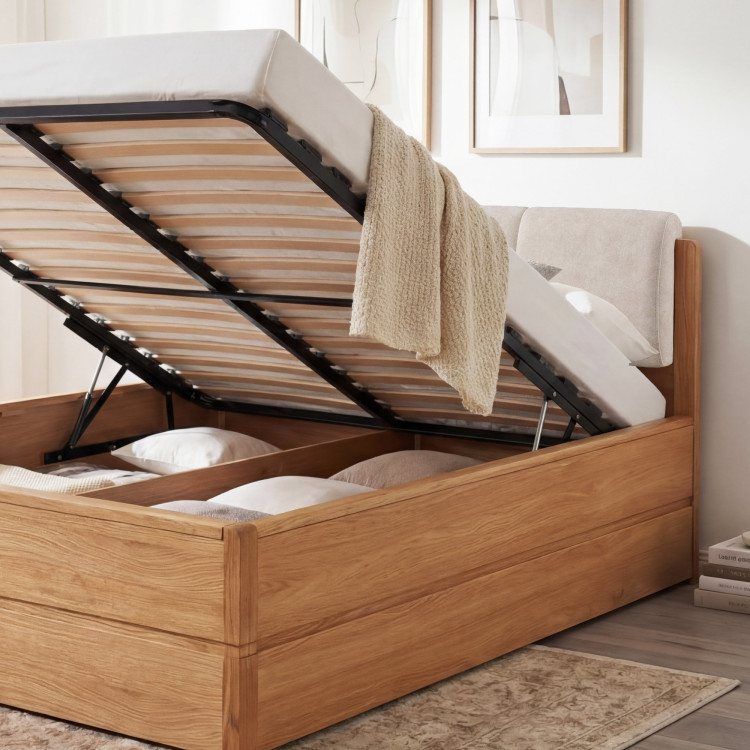 Bett 160 cm mit Stauraum Doppelbett, Helsinki Öl