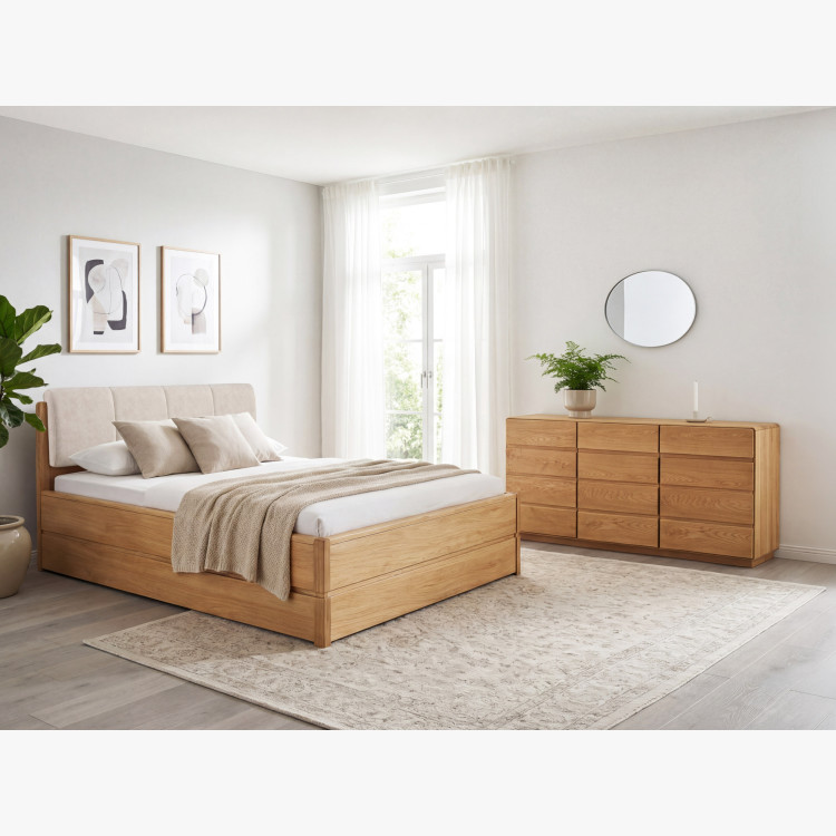 Bett 160 cm mit Stauraum Doppelbett, Helsinki Öl