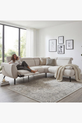 Sedergarnitur CALAIS – modernes Ecksofa mit hohen Füßen P 2