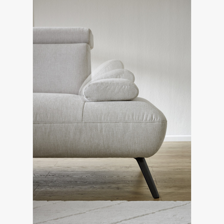 Sedergarnitur CALAIS – modernes Ecksofa mit hohen Füßen P