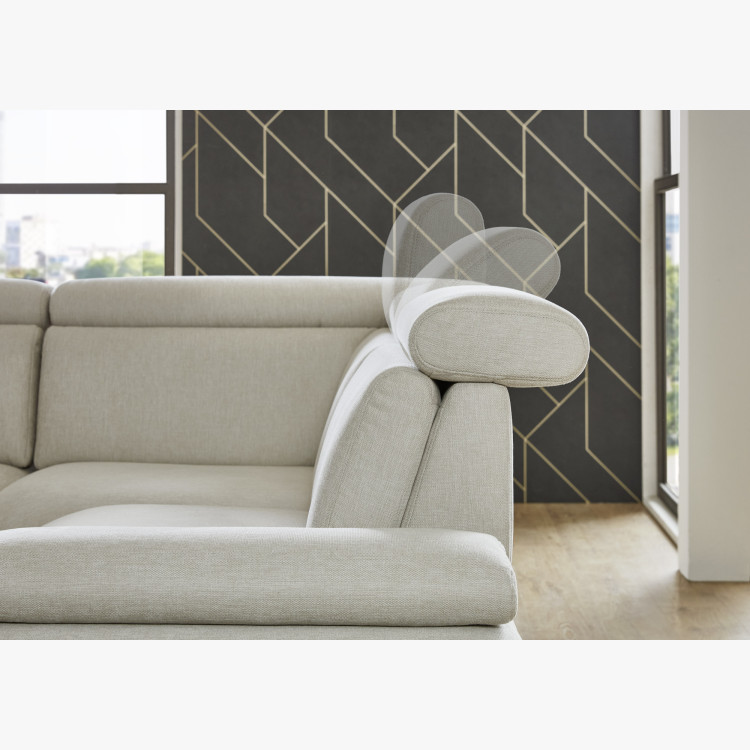 Sedergarnitur CALAIS – modernes Ecksofa mit hohen Füßen P