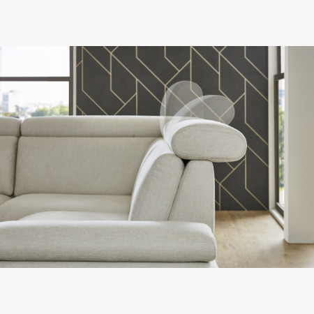 Sedergarnitur CALAIS – modernes Ecksofa mit hohen Füßen P