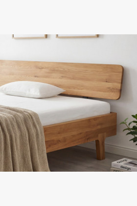 Zauberndes Doppelbett aus massivem Eichenholz 180 x 200 cm 2