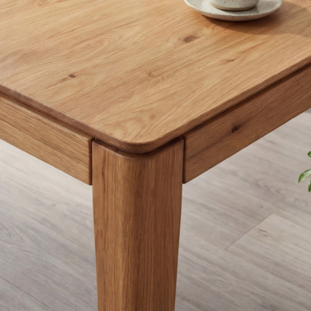 Ausziehbarer Massivholztisch 140 x 90 cm (225 x 90 cm)