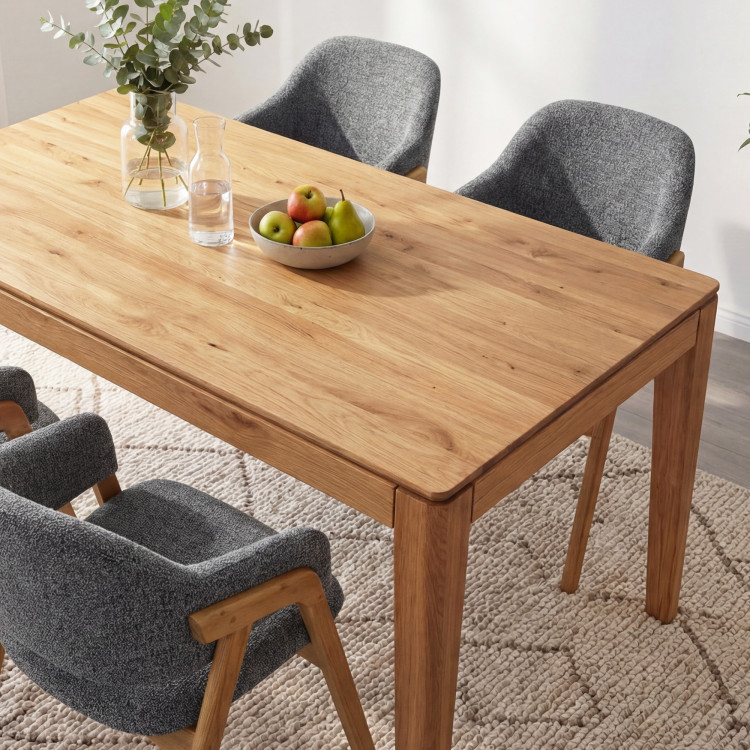 Ausziehbarer Massivholztisch 140 x 90 cm (225 x 90 cm)