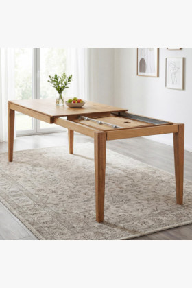 Ausziehbarer Massivholztisch 160 x 90 cm (245 x 90 cm) 2