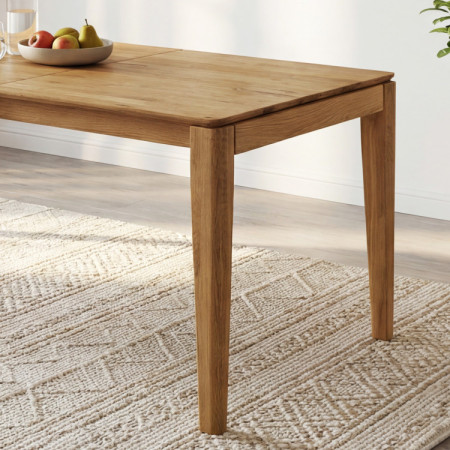 Ausziehbarer Massivholztisch 160 x 90 cm (245 x 90 cm)