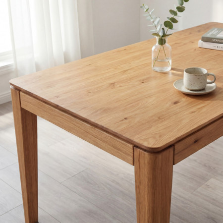 Ausziehbarer Massivholztisch 180 x 90 cm ( 265 x 90 cm )